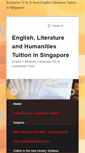 Mobile Screenshot of englishliteraturetuition.com